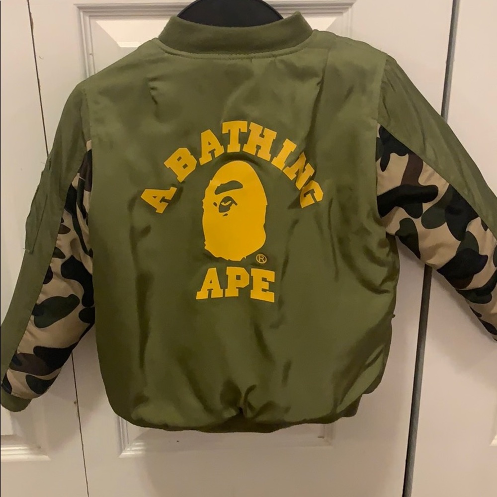 Toddler Bape Camo bomber
